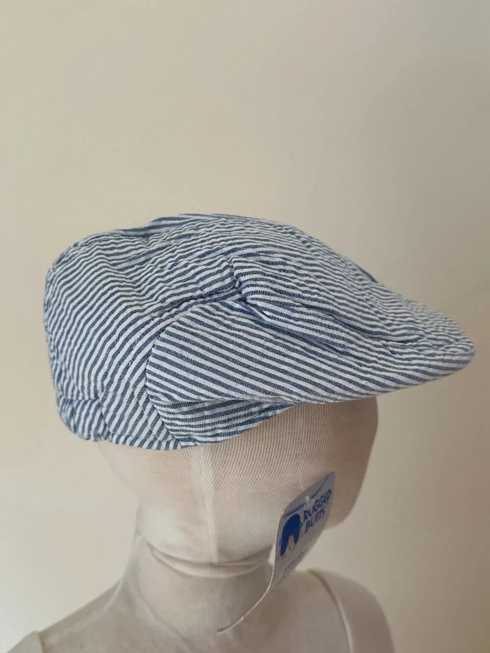 NIP RuggedButts Seersucker Driver Cap Hat 010001 Deadstock 2014